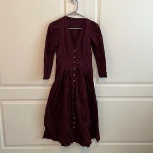 Zara Women burgundy dress